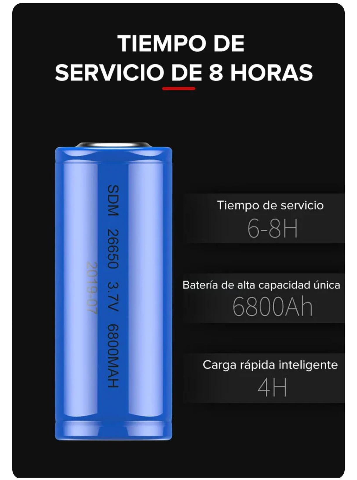 Kit Completo Linterna Táctica Laser