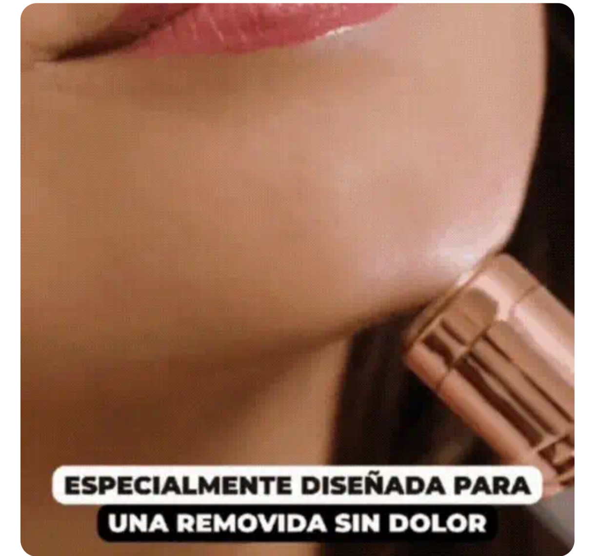 Depiladora facial indolora: compacta y elegante