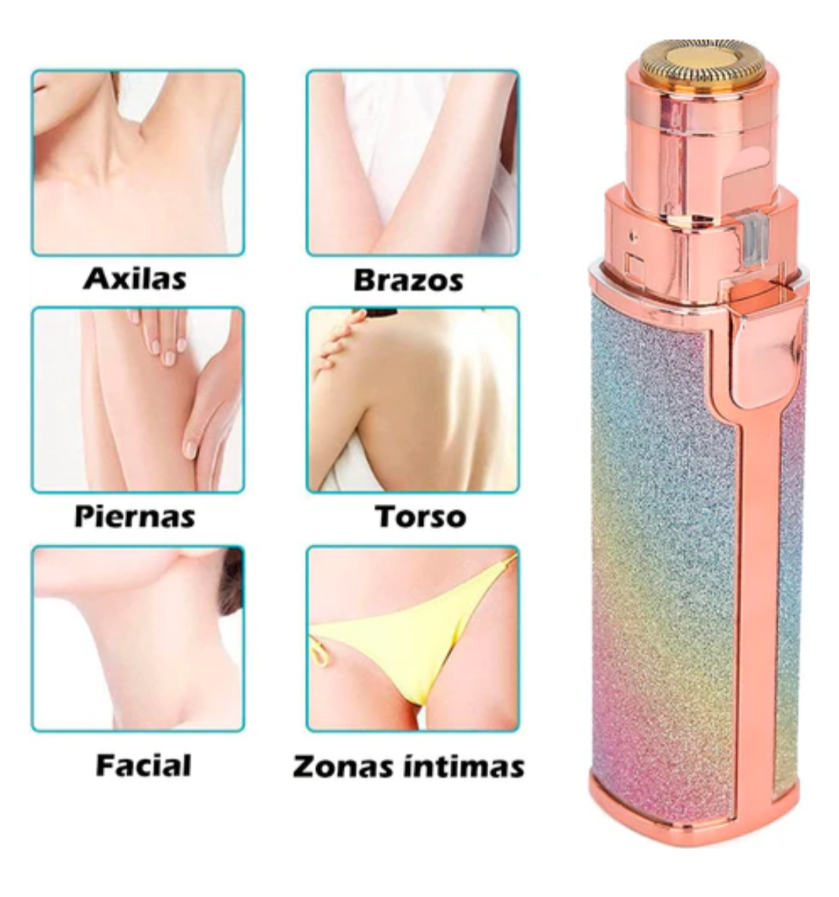 Depiladora facial indolora: compacta y elegante