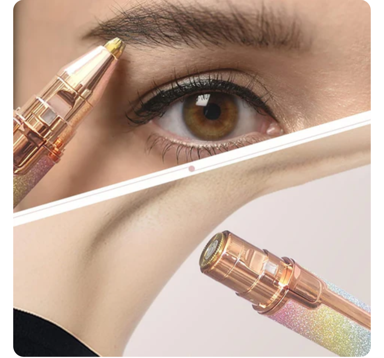 Depiladora facial indolora: compacta y elegante