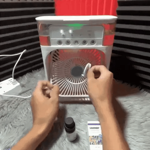 🌬️ BrisaSmart™ – Ventilador Portátil 4 em 1 com Nebulização