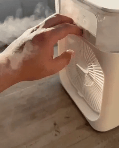 🌬️ BrisaSmart™ – Ventilador Portátil 4 em 1 com Nebulização