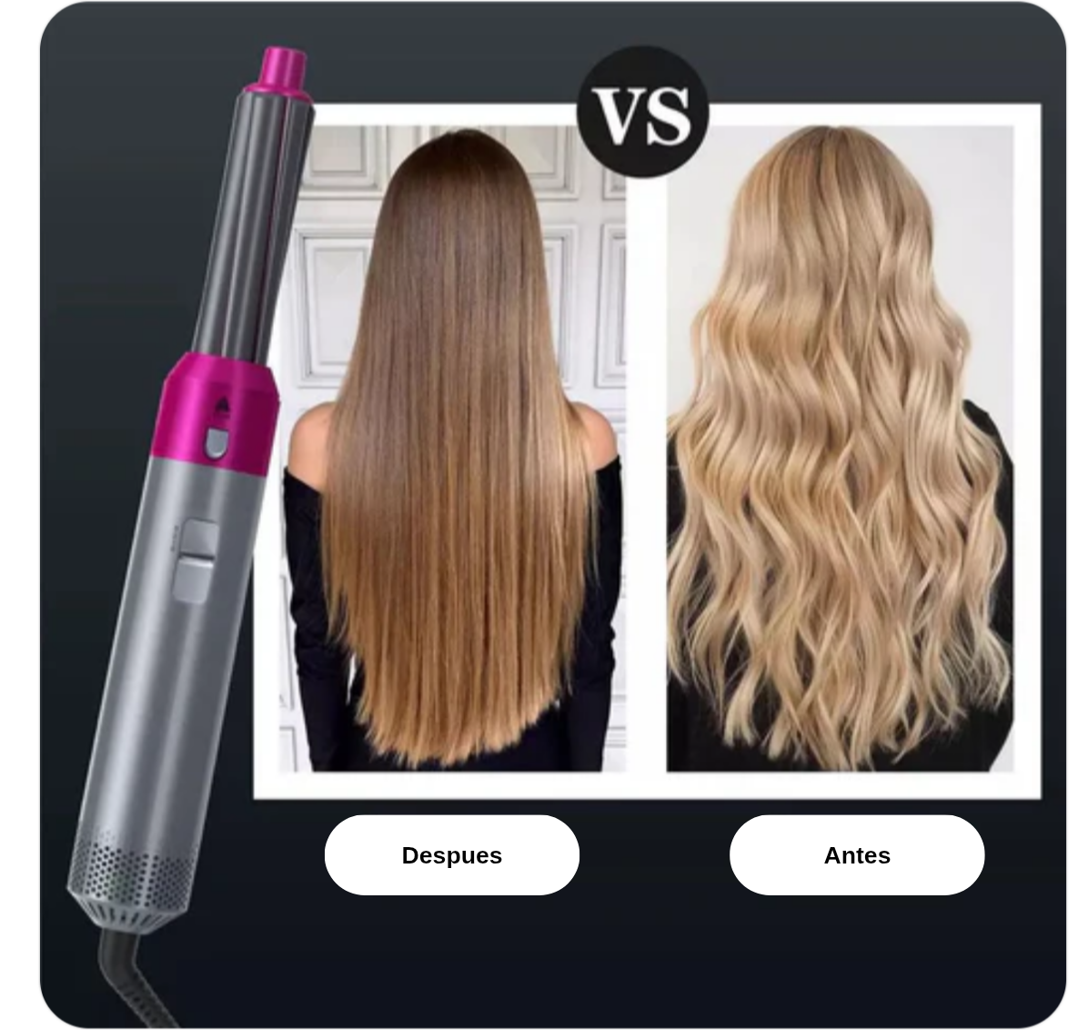 Cepillo 5 en 1 – Todo lo que necesitas Cabello