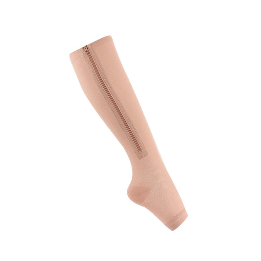 Medias de Compresión con Cremallera - Alivio Instantáneo para Piernas Hinchadas y Cansadas